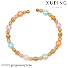 51242 fashion jewelry 18k gold bangles colorful beads bangle for women